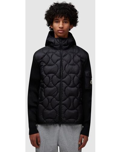 Moncler Quilted Down Cardigan - Black