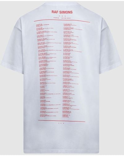 Raf Simons Tour T-shirt - White