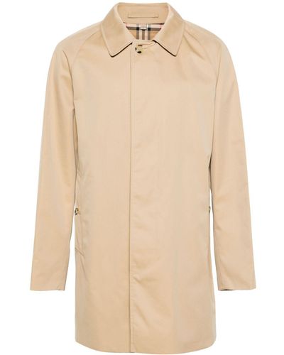 Burberry M Rw S Breasted Honey Trench - Natural