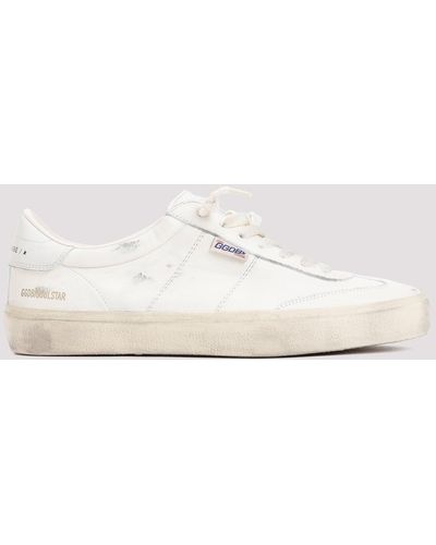 Golden Goose White Milk Ovine Leather Soul Star Trainers - Natural