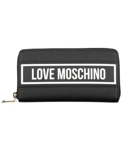 Love Moschino Polyethylene Wallet - Black