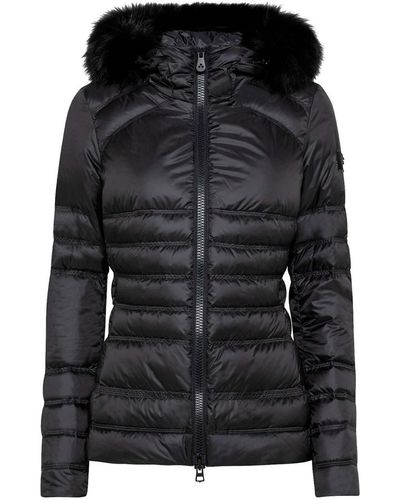 Peuterey Chic Fur-Trimmed Winter Jacket - Black