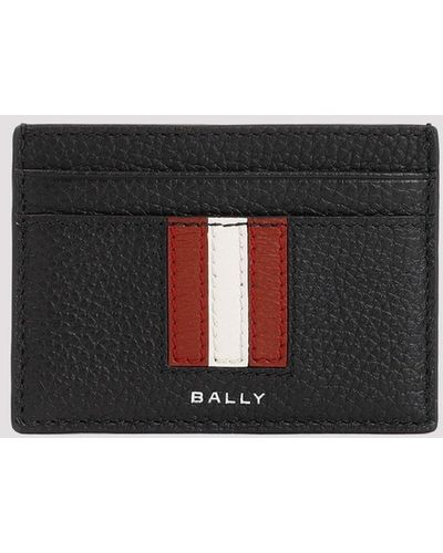 Bally Black Leather Business Card Holder