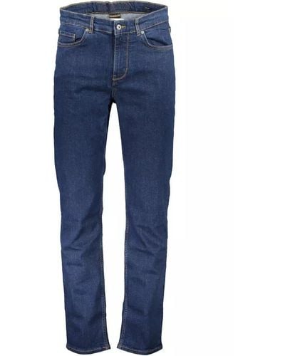 Napapijri Blue Cotton Jeans & Pant