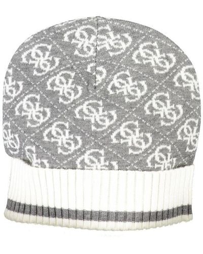Guess Gray Polyester Hats & Cap