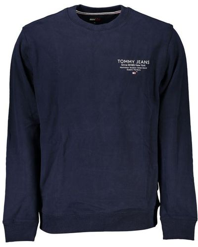 Tommy Hilfiger Sleek Organic Cotton Crew Neck Sweater - Blue