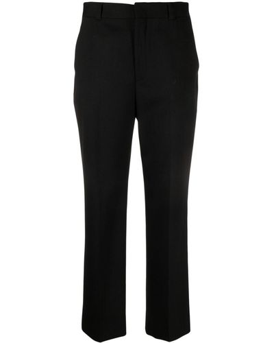 Miu Miu High-waisted Cropped Pants - Black