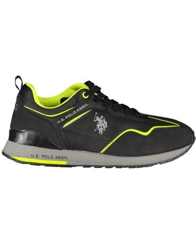 U.S. POLO ASSN. Elegant Lace-Up Trainers With Logo Detail - Green