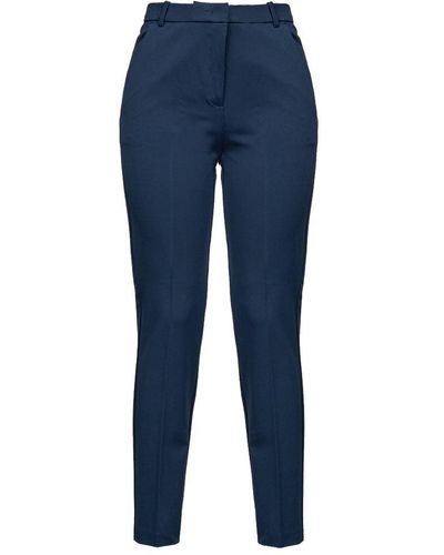 Pinko Blue Viscose Jeans & Pant