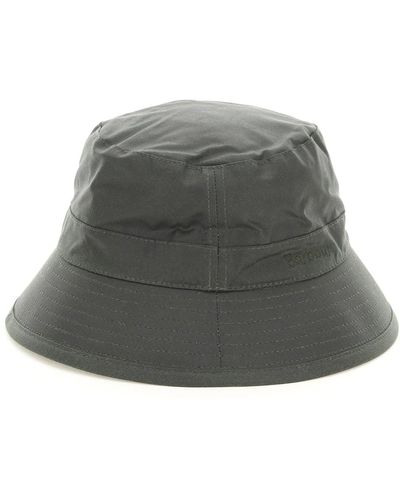 Barbour Waxed Bucket Hat - Gray