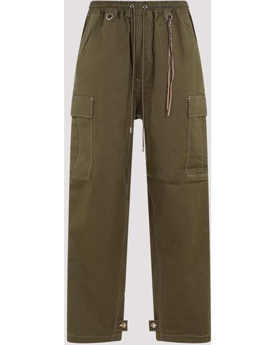 Mastermind Japan Olive Green Cotton Easy Cargo Trousers