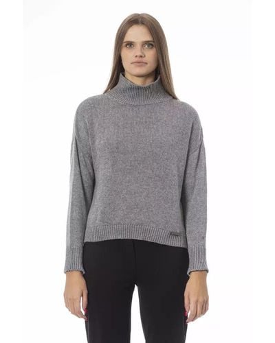 Baldinini Gray Viscose Sweater