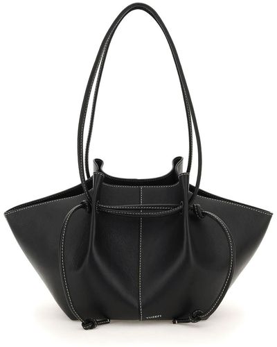 Yuzefi Leather Mochi Bag - Black