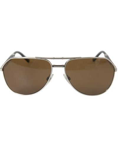 Dolce & Gabbana Sleek Metal Sunglasses For - Multicolour