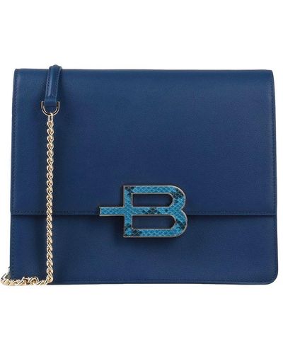 Baldinini Blue Leather Crossbody Bag