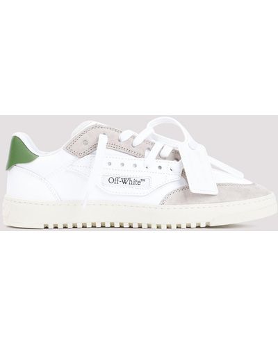 Off-White c/o Virgil Abloh White Green 5.0 Leather Trainers