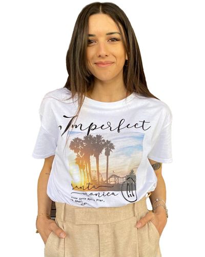 Imperfect Cotton Tops & T-shirt - White