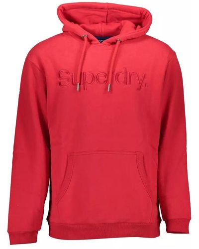 Superdry Pink Cotton Jumper - Red