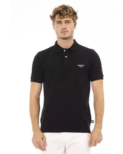 Baldinini Black Cotton Polo Shirt