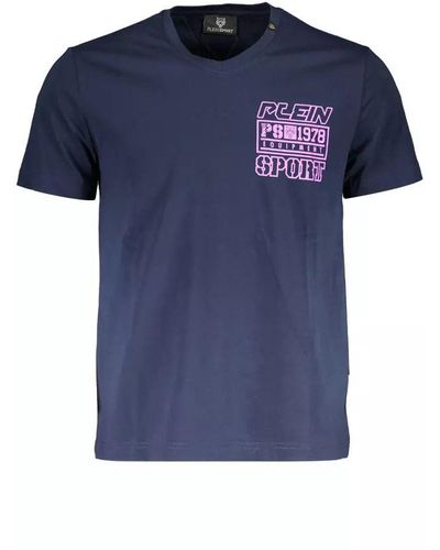 Philipp Plein Blue Cotton T