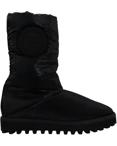Dolce & Gabbana Elegant Mid-Calf Boots - Black