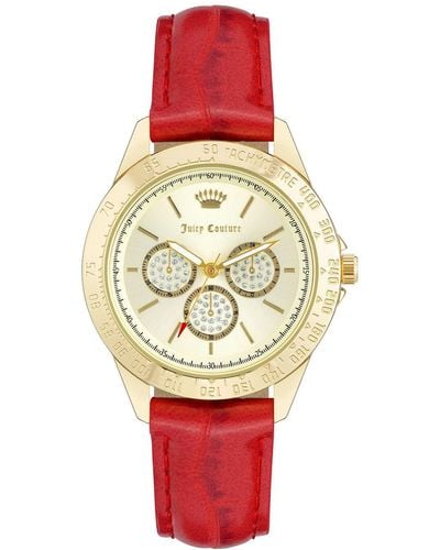 Juicy Couture Gold Watches - Red