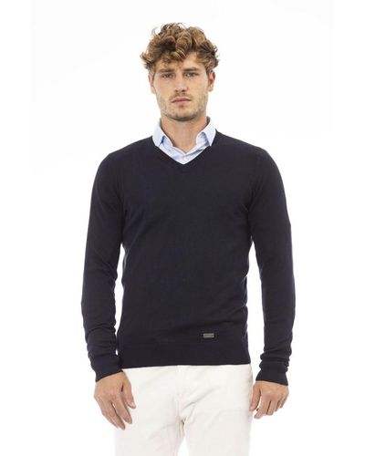 Baldinini Blue Modal Sweater