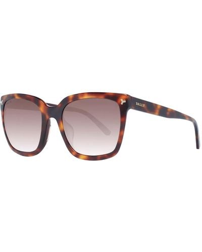 Buy Bally 57mm Square Acetate Sunglasses - Brown At 50% Off | Editorialist