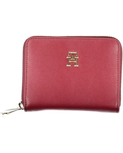 Tommy Hilfiger Elegant Multi-Compartment Wallet - Red