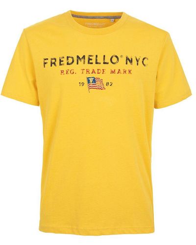 Fred Mello Yellow Cotton T
