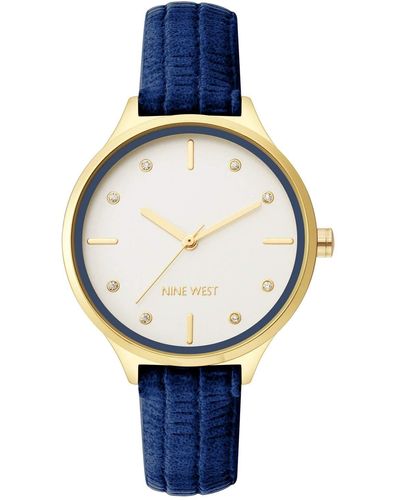 Nine West Watch Nw/2556svnv - Blue
