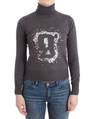 John Galliano Turtleneck Cotton Sweater Brown Sig11968 - Multicolor