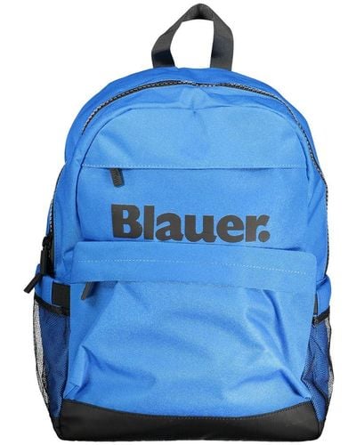 Blauer Polyester Backpack - Blue
