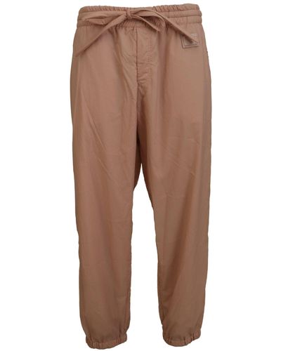 Dolce & Gabbana Peach Solidsweatpants Trousers - Multicolour