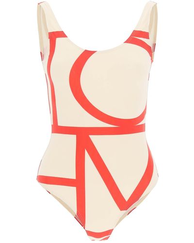 Totême Toteme Monogram One-suit Swimsuit - Multicolour