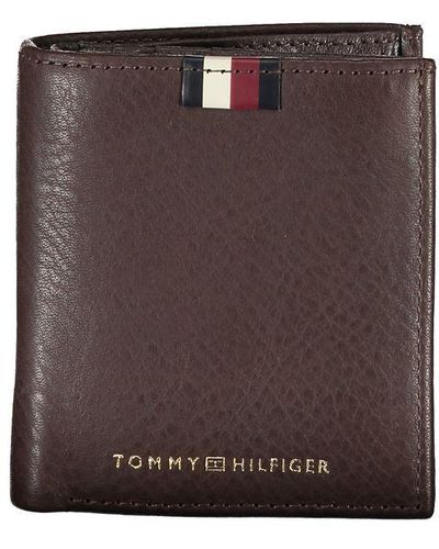 Tommy Hilfiger Elegant Leather Bi-Fold Wallet - Brown