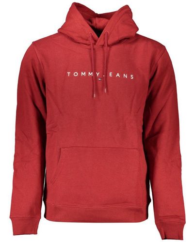 Tommy Hilfiger Chic Fleece Hooded Sweatshirt - Red