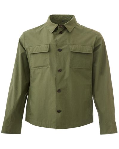 Sealup Elegant Cotton Saharan Jacket - Green