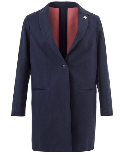 Lardini Cotton Jacket & Coat - Blue