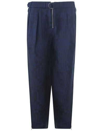 Emporio Armani Linen Jeans & Pant - Blue