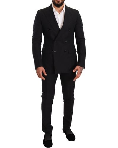 Dolce & Gabbana Elegant Two-Piece Wool Suit - Black