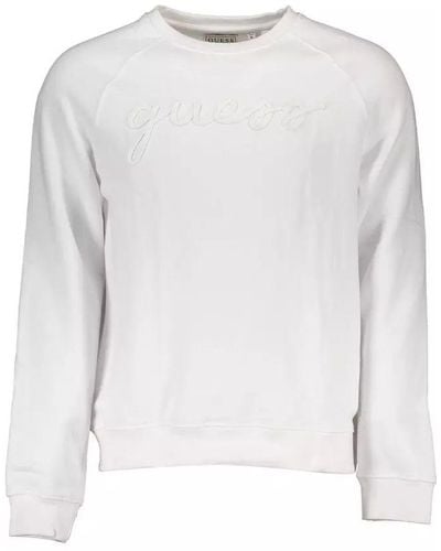 Guess White Cotton Jumper