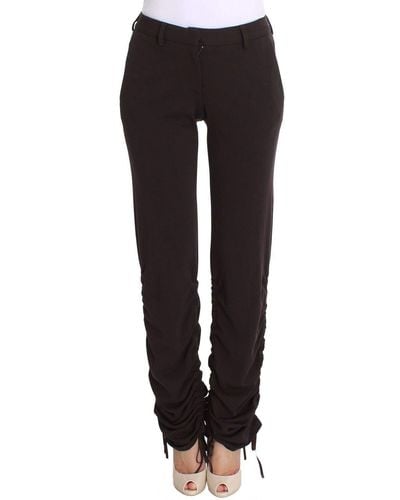 Ermanno Scervino Chic Casual Pants For Sophisticated Style - Black