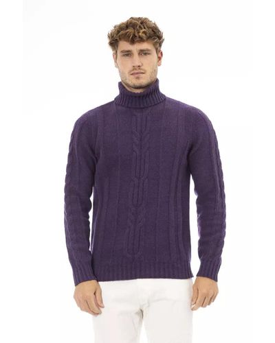 Alpha Studio Turtleneck Jumper - Cosy Elegance - Purple