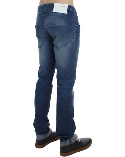 Acht Denim Cotton Stretch Slim Fit Jeans Blue Sig30471