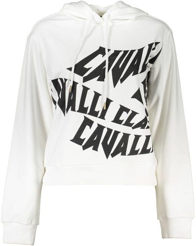 Class Roberto Cavalli White Cotton Sweater