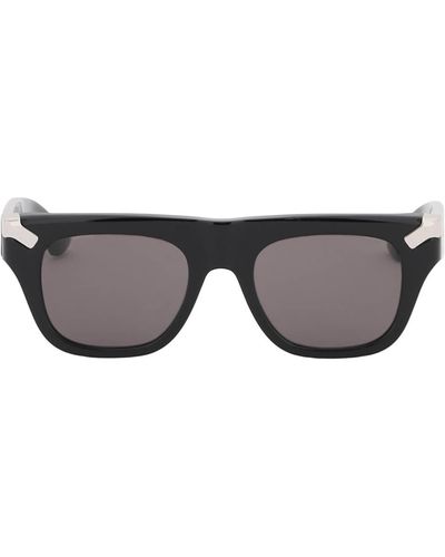 Alexander McQueen Punk Rivet Mask Sunglasses - Gray