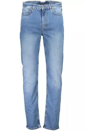 Napapijri Light Blue Cotton Jeans & Pant