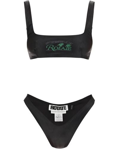 ROTATE BIRGER CHRISTENSEN Pearla Bikini Set - Black