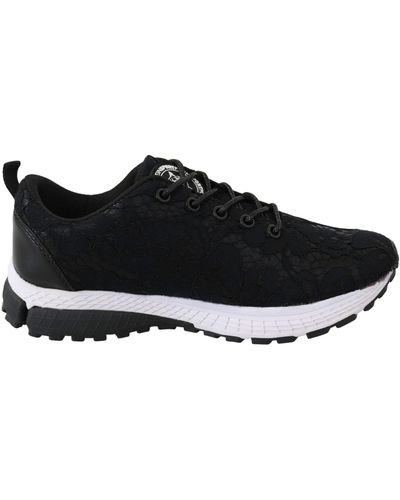 Philipp Plein Polyester Runner Umi Trainers Shoes - Black